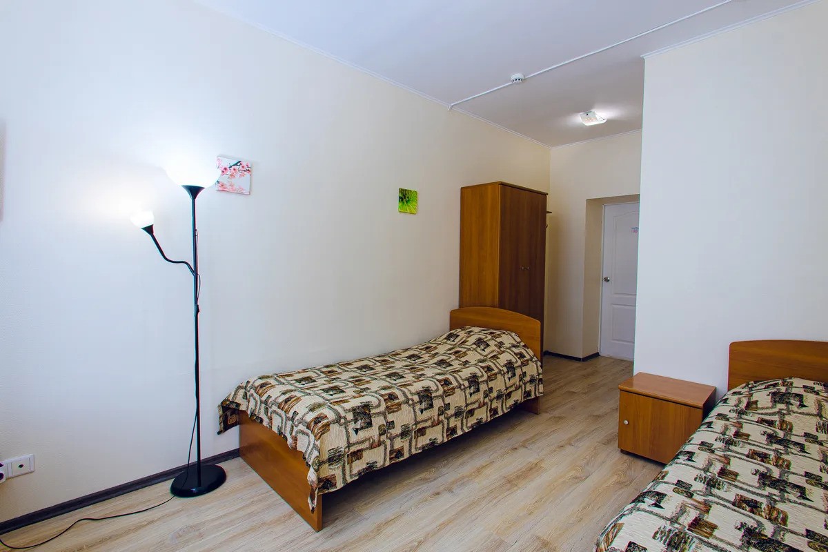2-мест (2 корпус без балкона,TWIN 18кв.м) 