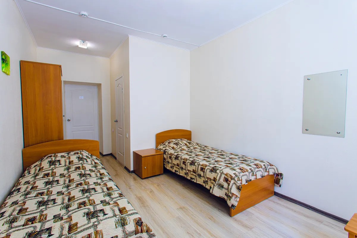 2-мест (2 корпус без балкона,TWIN 18кв.м) 