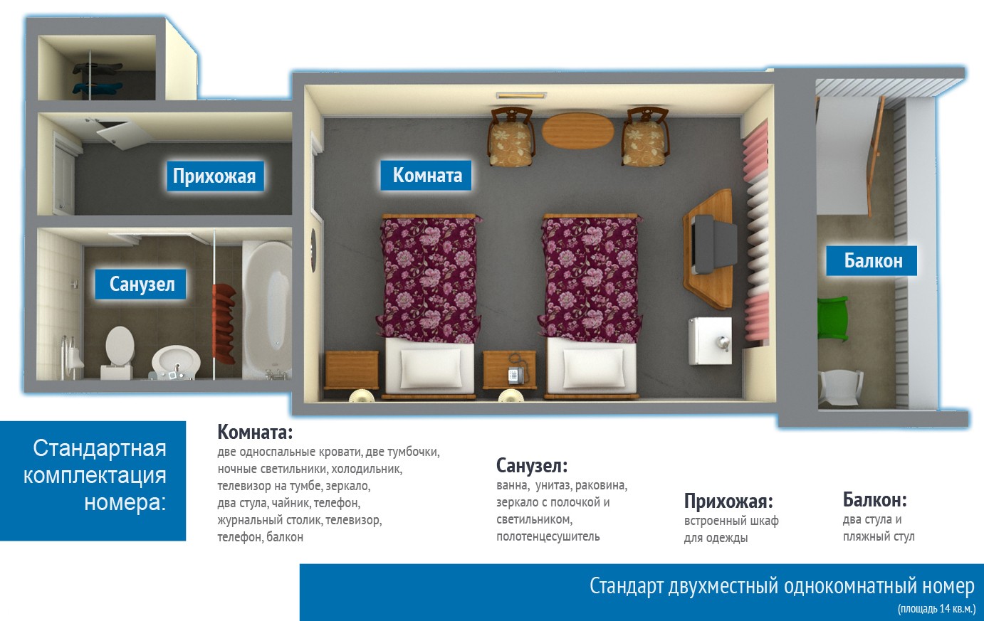 2-местный номер «Стандарт»