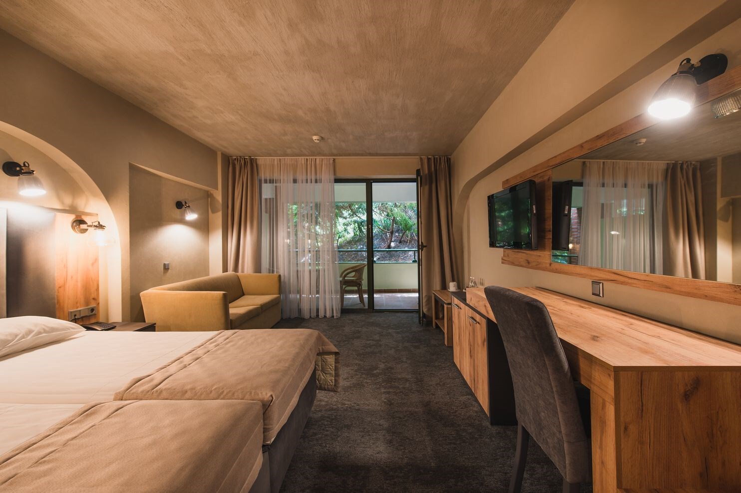 Базовый 2-местный 1-комнатный (вилла 1,2,6)