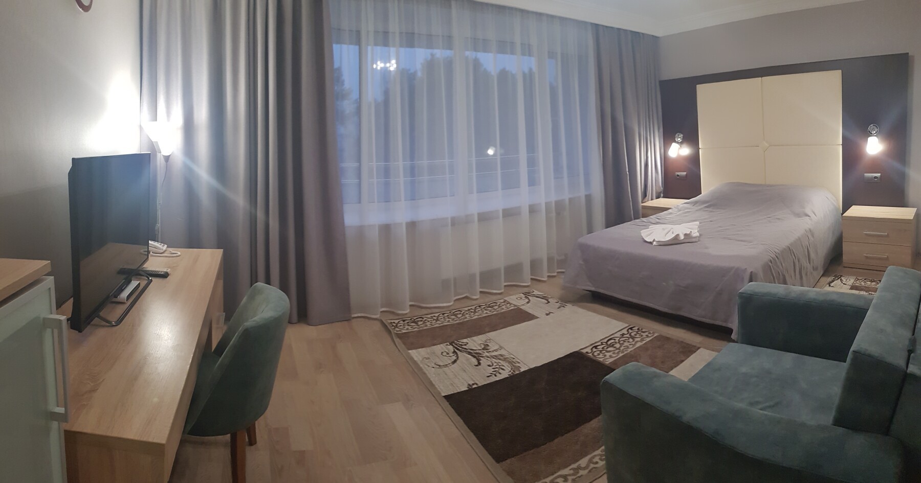 2-местный 2-комнатный корпус Круглый (20-25, 30-35, 40-45), Коттедж 6 (сп. 1)